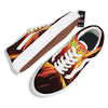 Volcano On Fire Print Skate Shoes-grizzshop