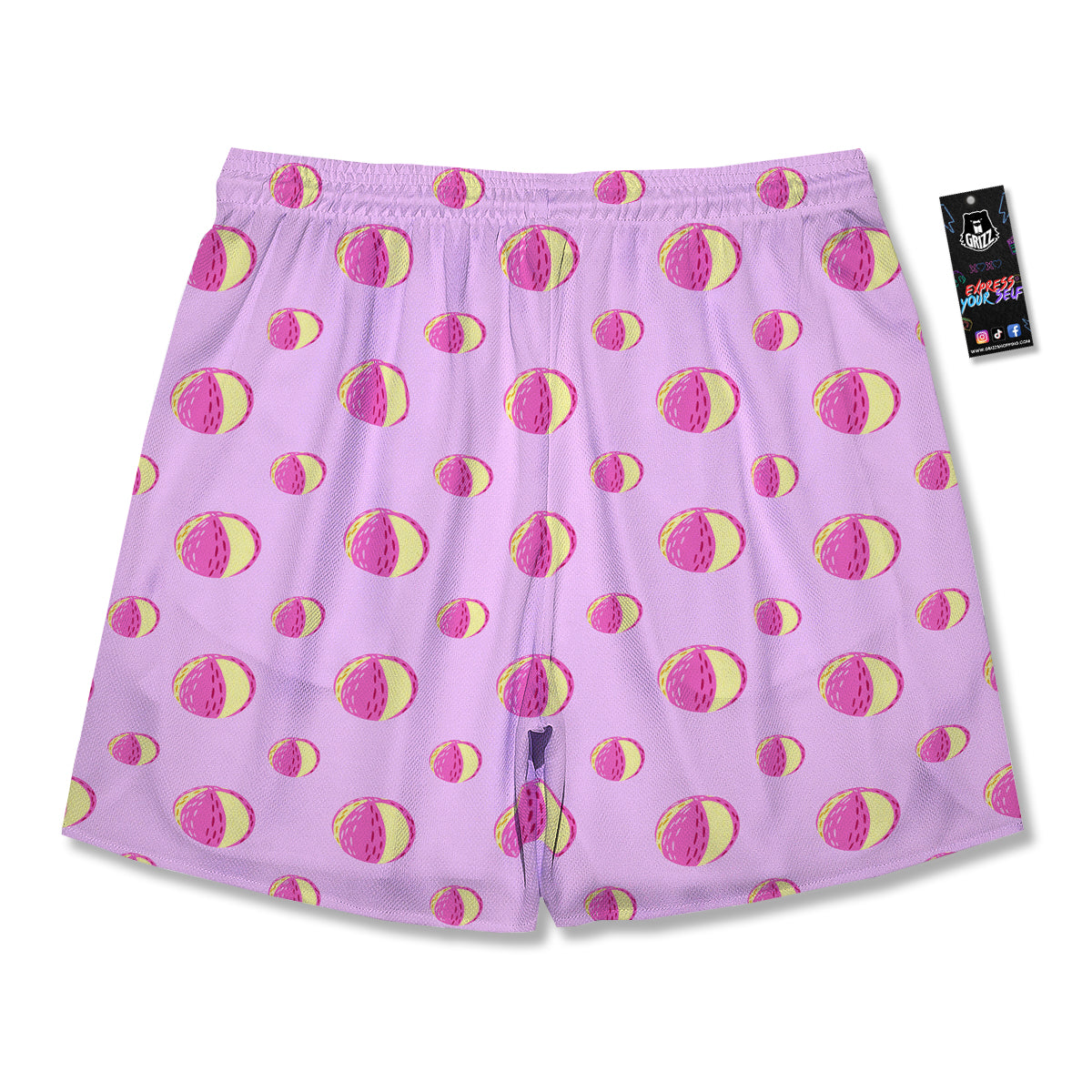 Volleyball Pastel Print Pattern Men's Running Shorts-grizzshop