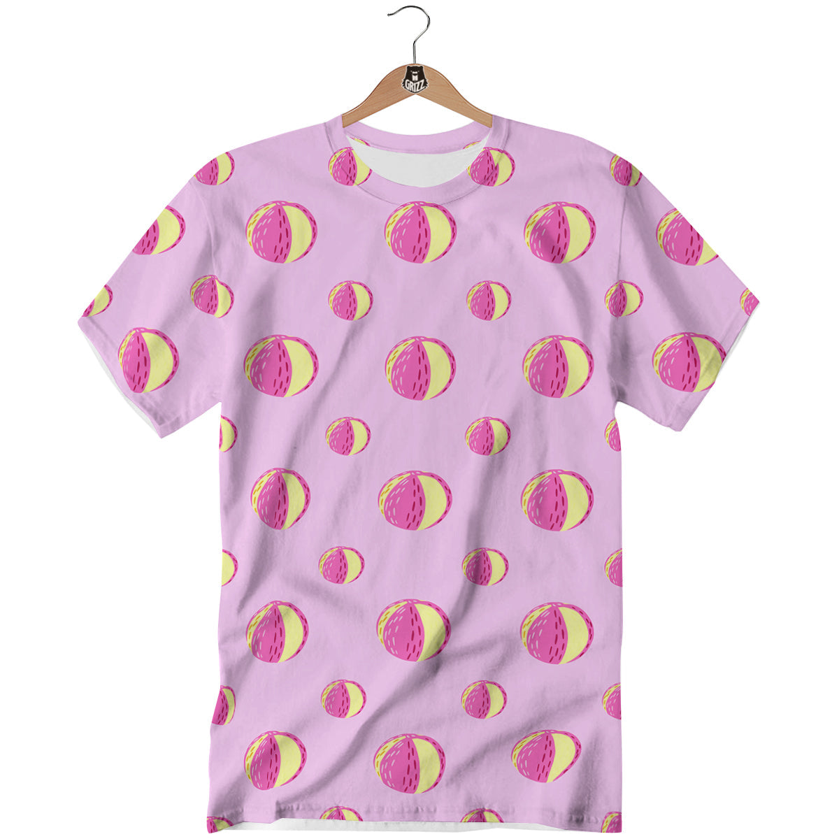 Volleyball Pastel Print Pattern T-Shirt-grizzshop