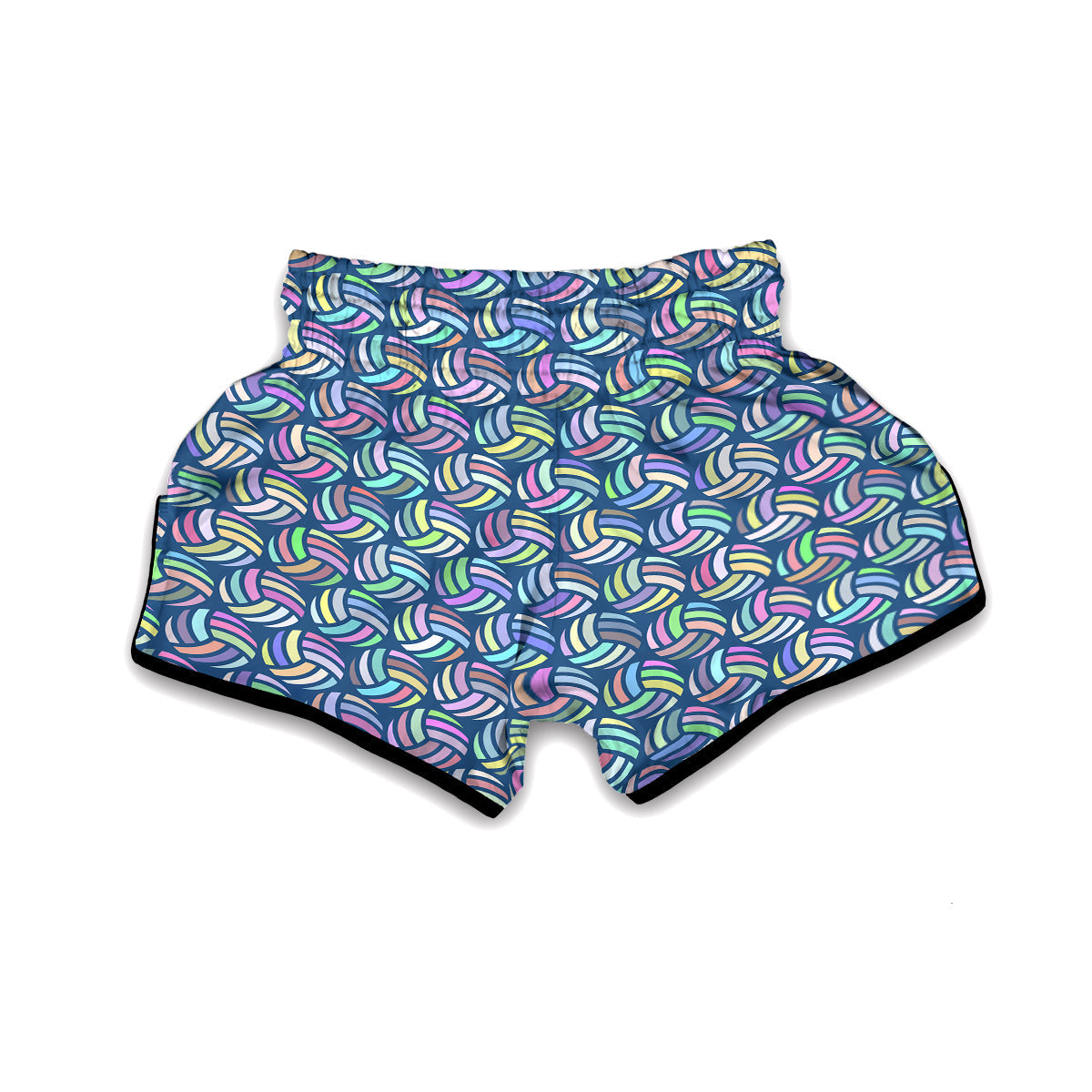 Volleyball Pattern Print Muay Thai Boxing Shorts-grizzshop