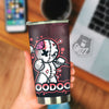 Voodoo Doll Cartoon Print Tumbler-grizzshop