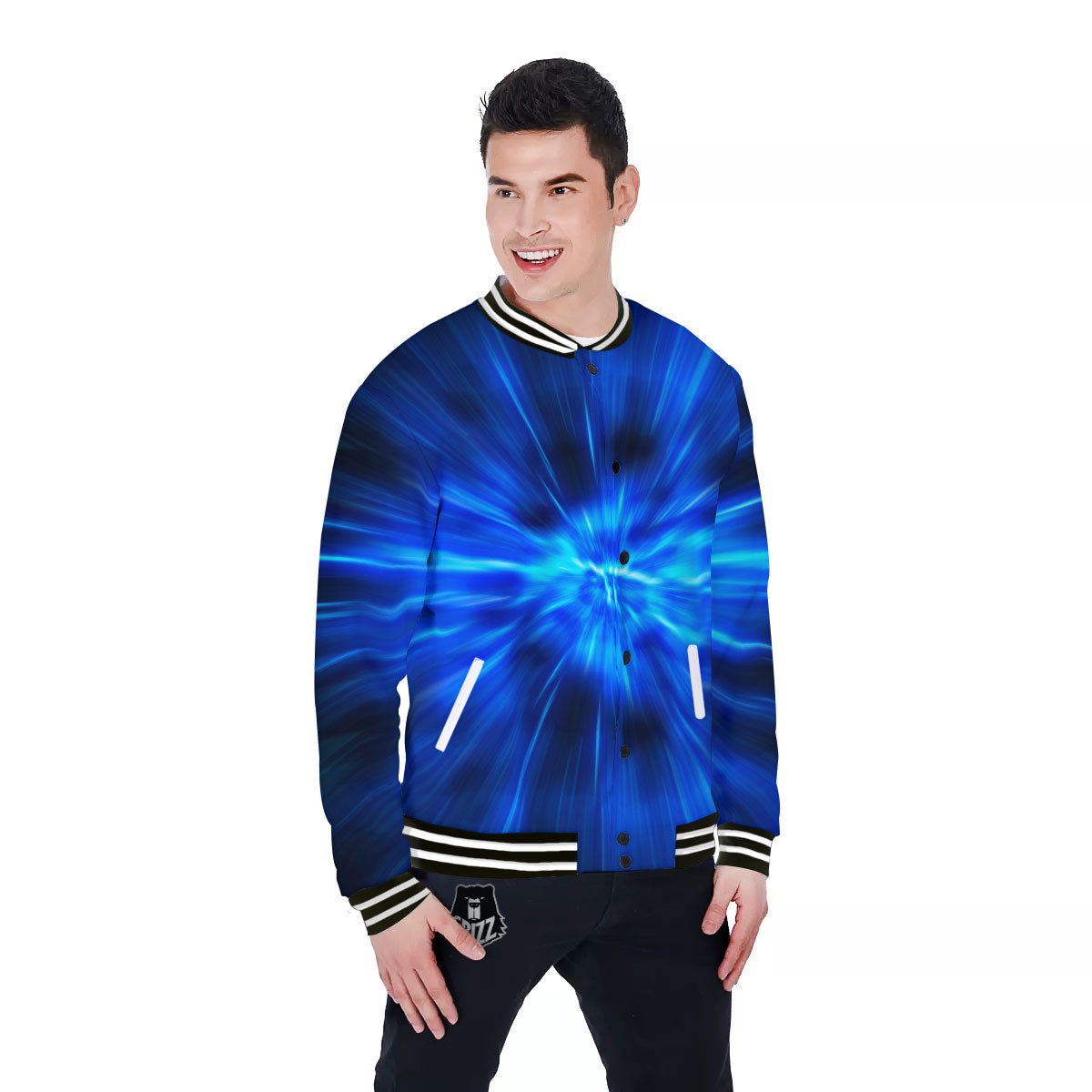 Vortex Lightspeed Print Baseball Jacket-grizzshop