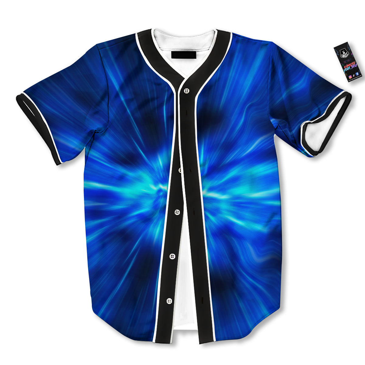 Vortex Lightspeed Print Baseball Jersey-grizzshop