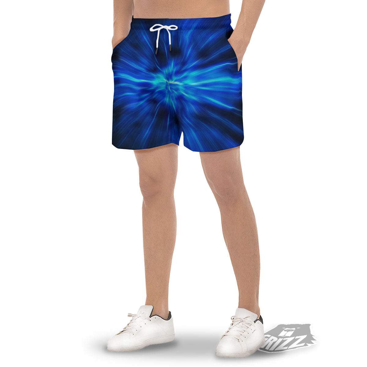 Vortex Lightspeed Print Men's Gym Shorts-grizzshop
