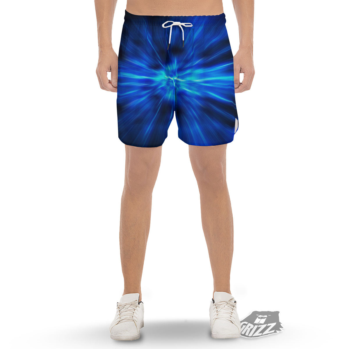 Vortex Lightspeed Print Men's Gym Shorts-grizzshop