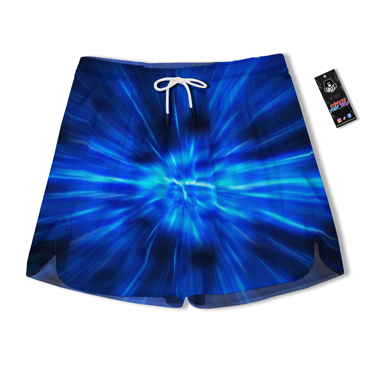 Vortex Lightspeed Print Men's Running Shorts-grizzshop