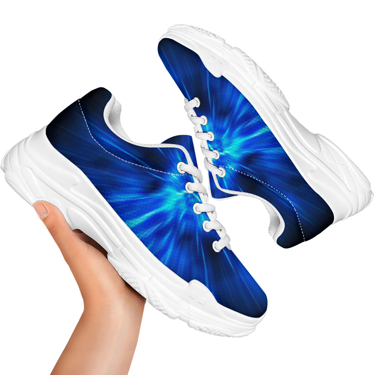 Vortex Lightspeed Print White Chunky Shoes-grizzshop
