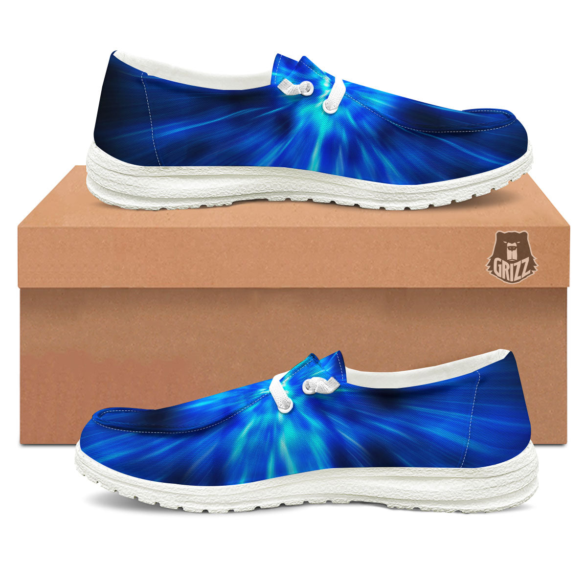 Vortex Lightspeed Print White Loafers-grizzshop