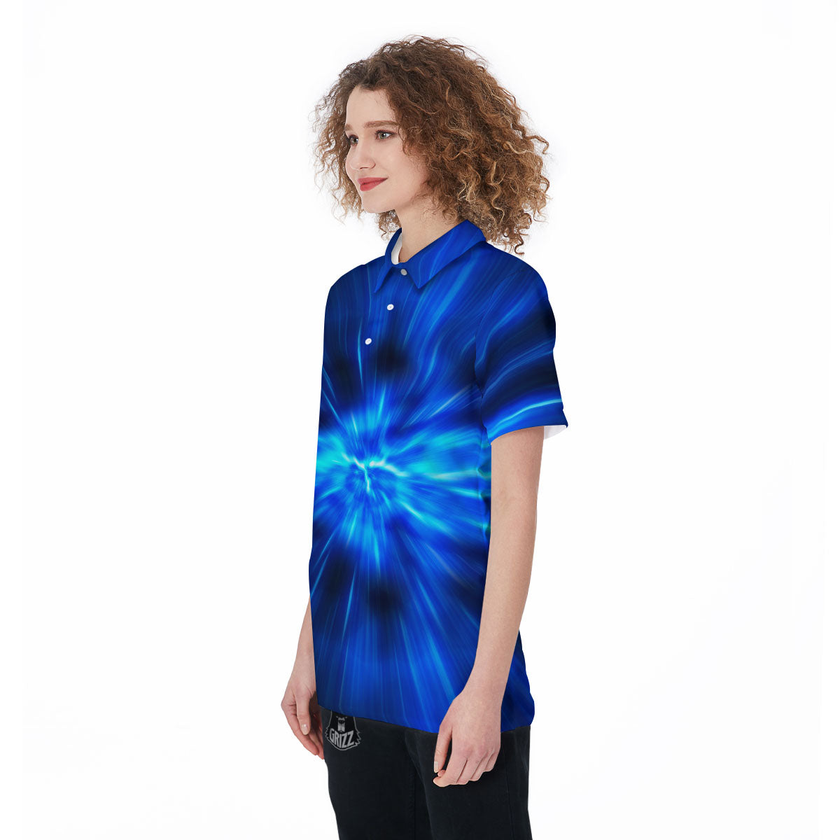 Vortex Lightspeed Print Women's Golf Shirts-grizzshop
