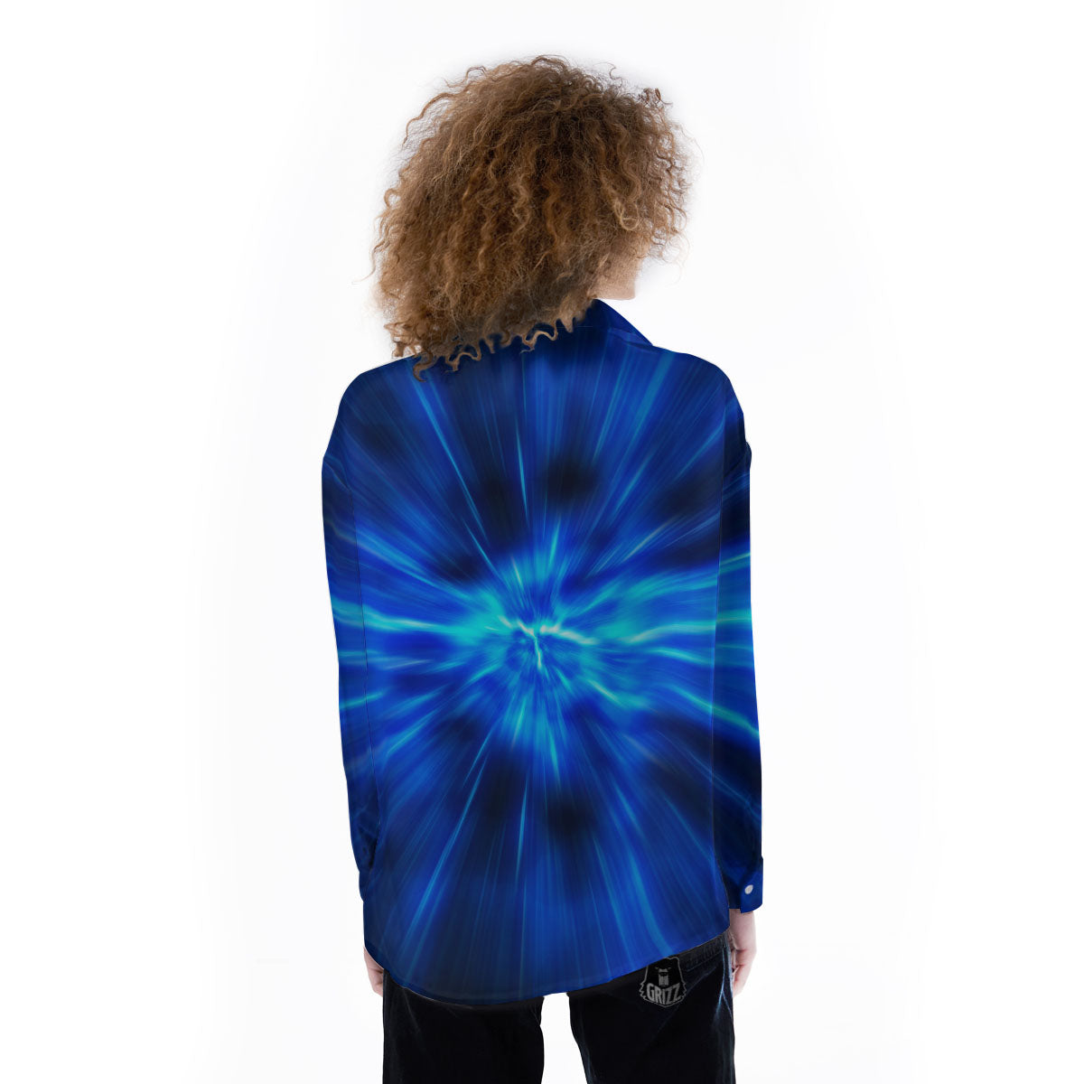 Vortex Lightspeed Print Women's Long Sleeve Shirts-grizzshop
