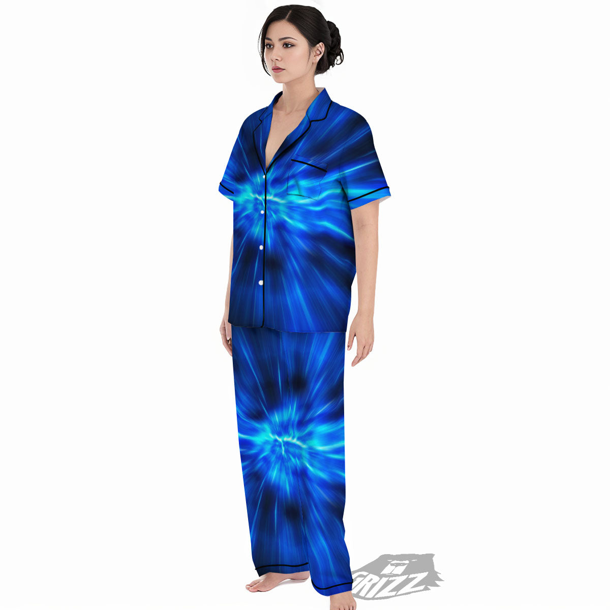 Vortex Lightspeed Print Women's Pajamas Set-grizzshop