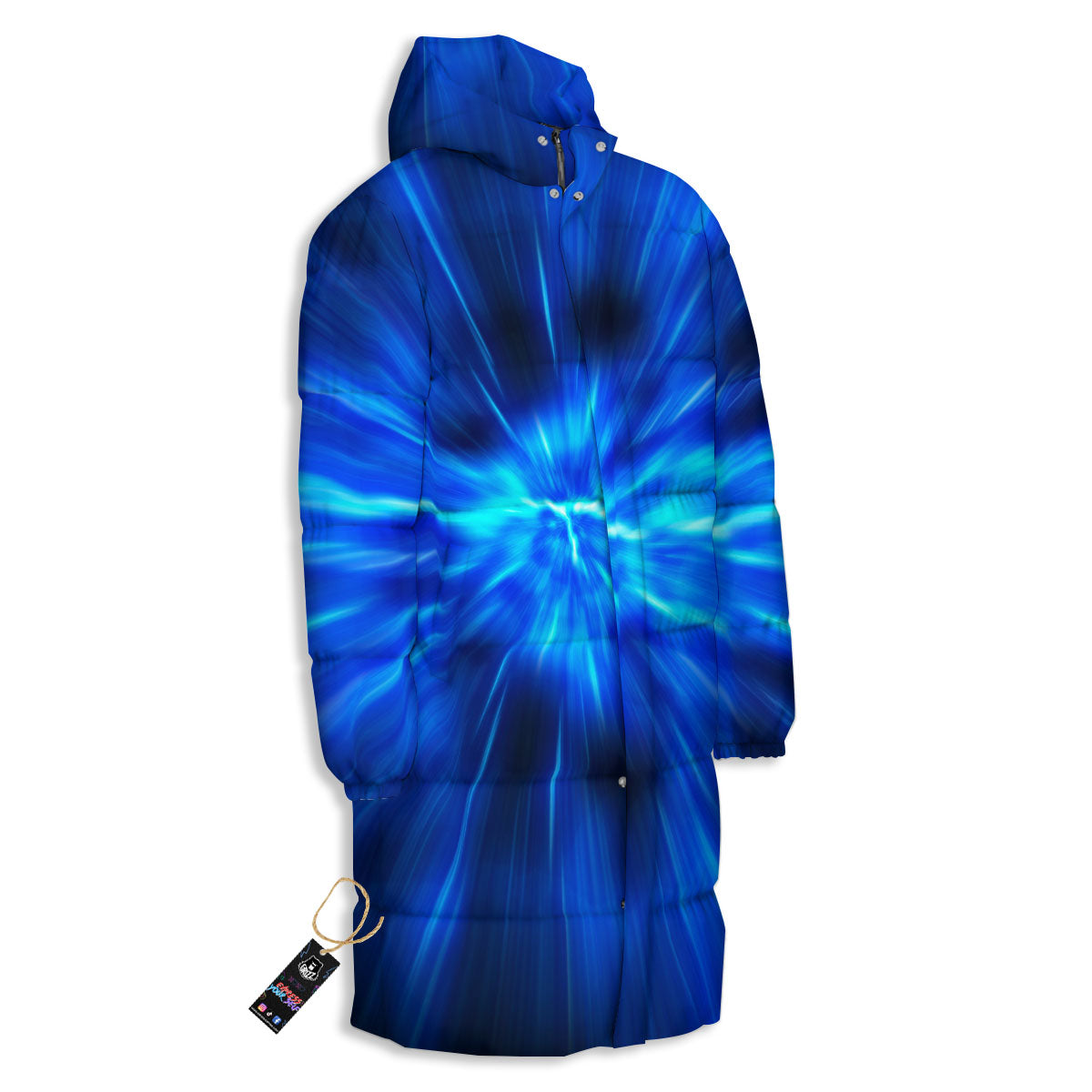 Vortex Lightspeed Print Long Down Jacket