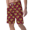 WTF Cheetah Hiphop Graffiti Print Men's Shorts-grizzshop