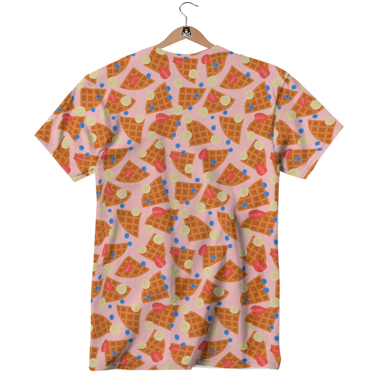 Waffle Print Cute Pattern T-Shirt-grizzshop
