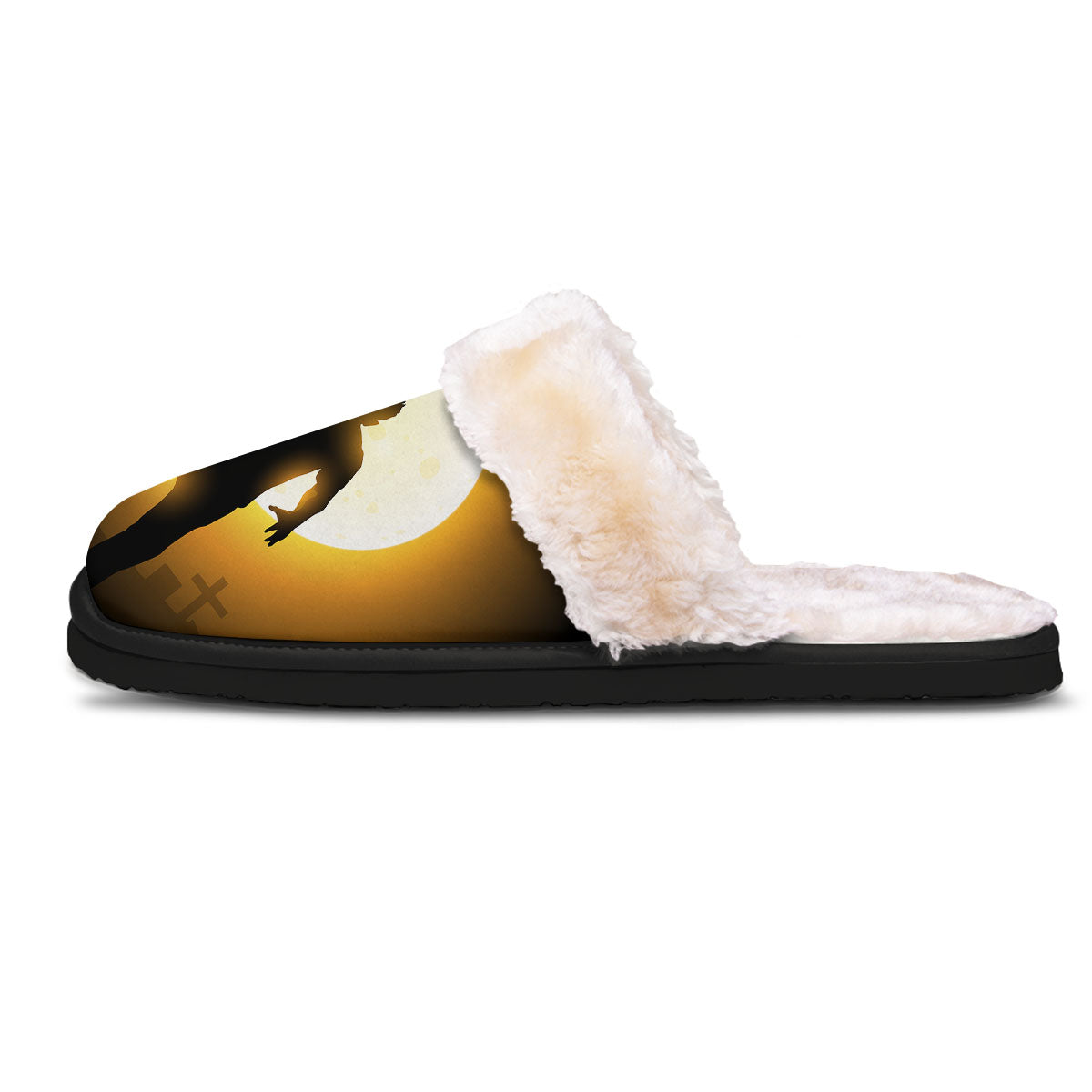 Walking Zombie Halloween Print Slippers-grizzshop