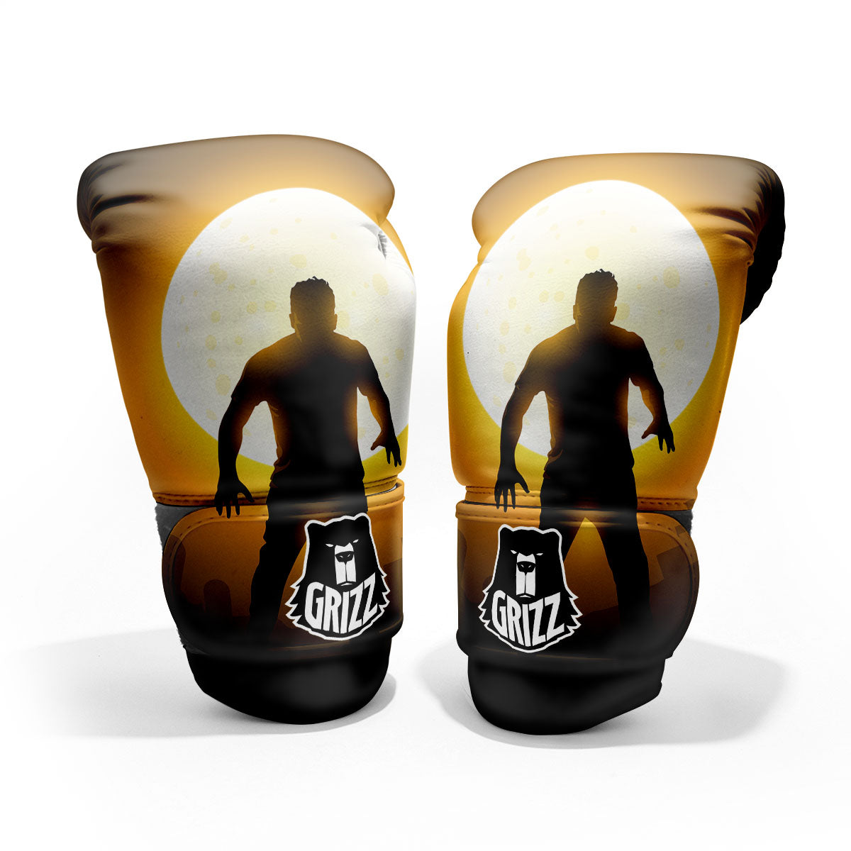 Walking Zombie Halloween Print Pro Boxing Glove