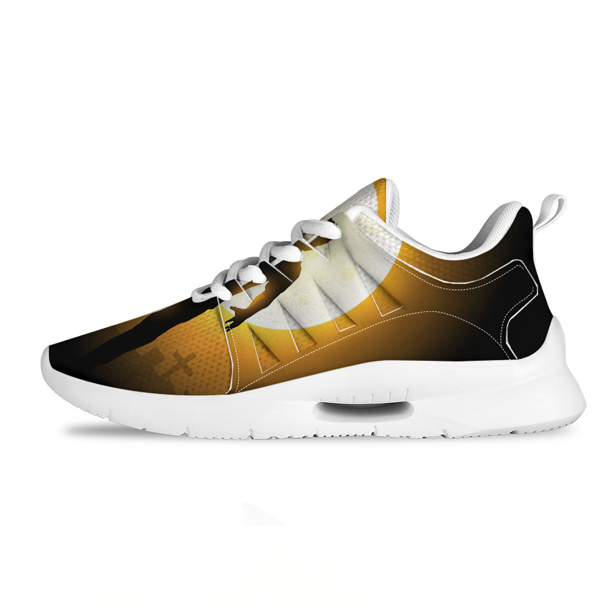 Walking Zombie Halloween Print Tennis Shoes-grizzshop