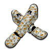 Walrus Brown And White Print Pattern Muay Thai Shin Guards-grizzshop