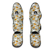 Walrus Brown And White Print Pattern Muay Thai Shin Guards-grizzshop