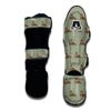 Walrus Brown Print Pattern Muay Thai Shin Guards-grizzshop