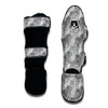 Walrus Grey Print Pattern Muay Thai Shin Guards-grizzshop