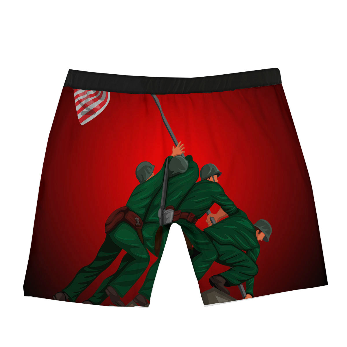 War Memorial American Print Boxer Briefs-grizzshop