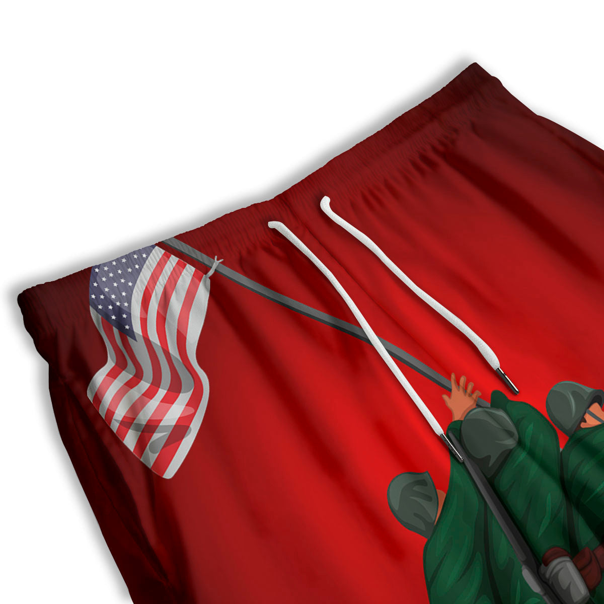War Memorial American Print Men's Athletic Shorts