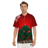 War Memorial American Print Men's Golf Shirts-grizzshop