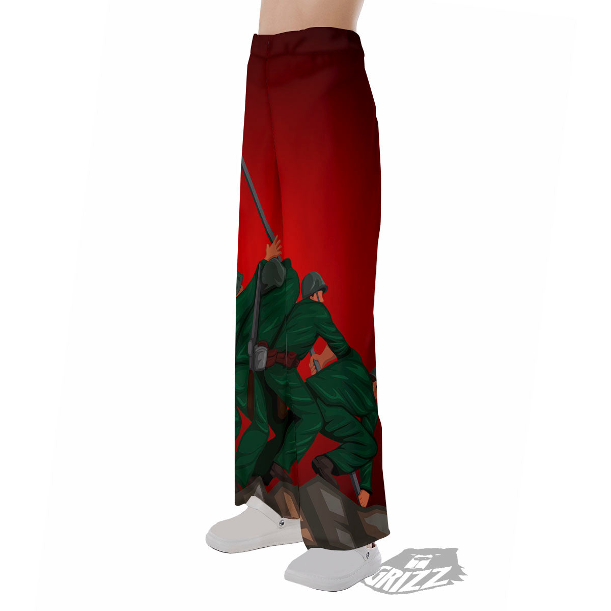 War Memorial American Print Pajama Pants-grizzshop