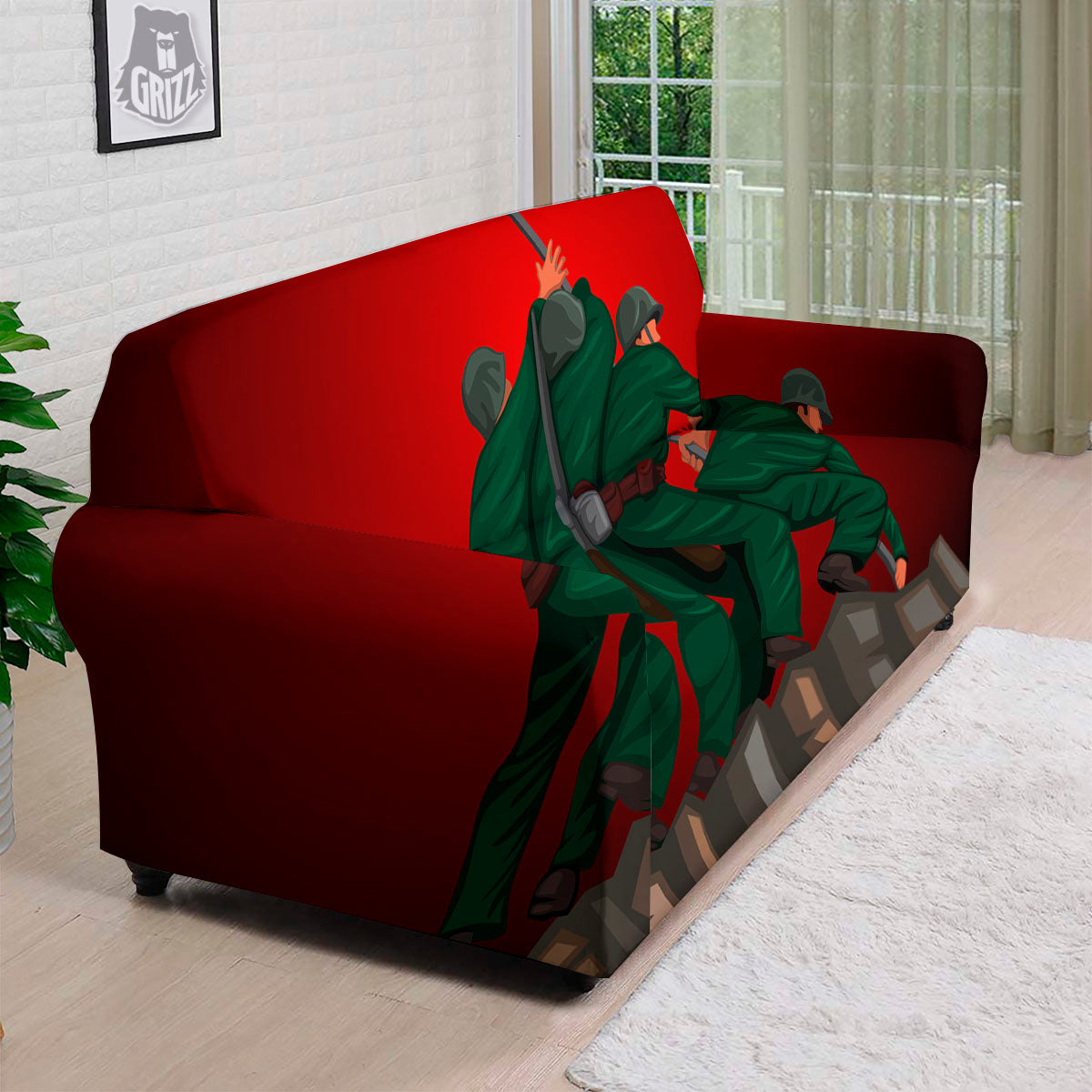 War Memorial American Print Sofa Cover-grizzshop