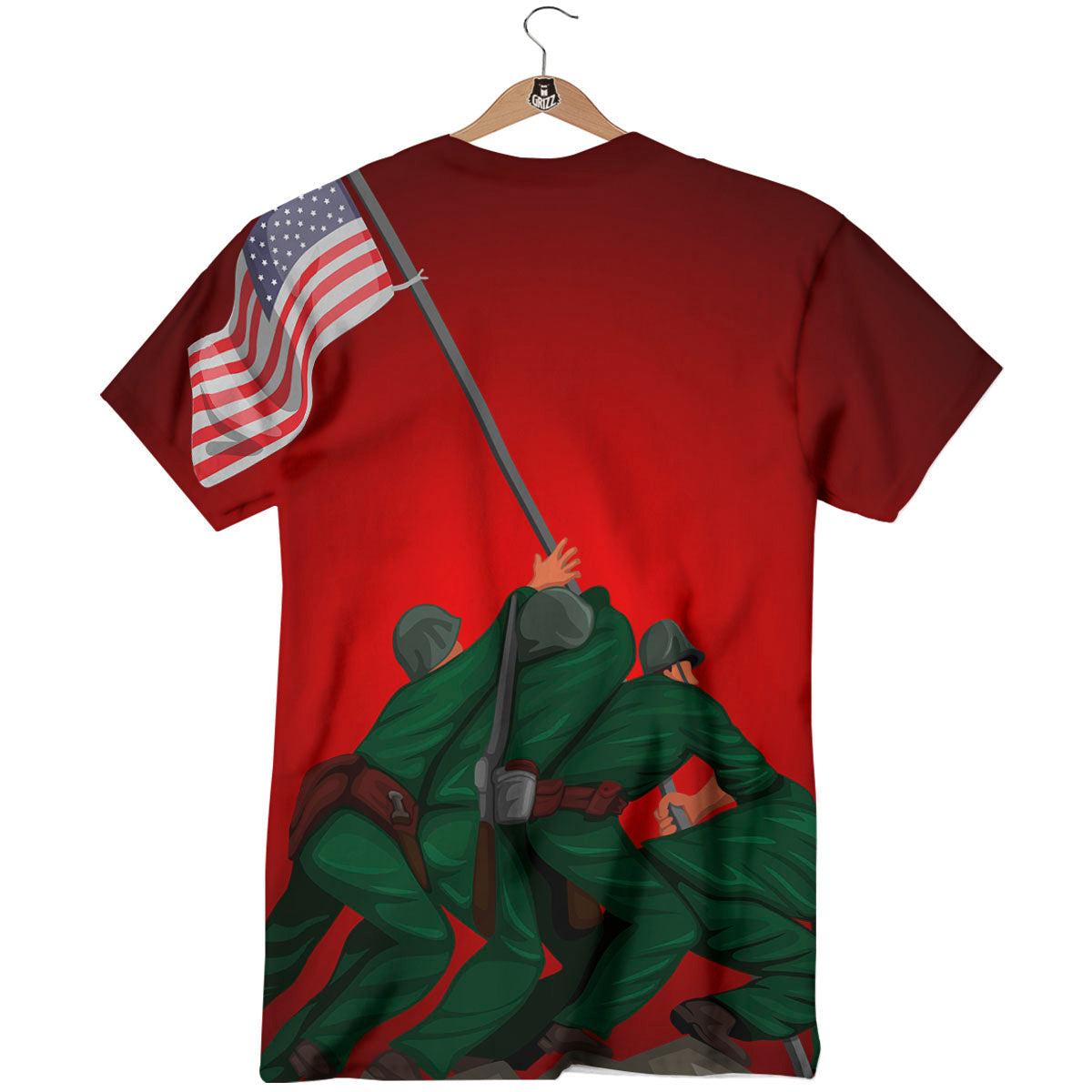 War Memorial American Print T-Shirt-grizzshop