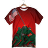 War Memorial American Print T-Shirt-grizzshop