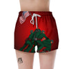 War Memorial American Print Women's Shorts-grizzshop