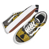 Warning Nuclear Symbol Print Skate Shoes-grizzshop