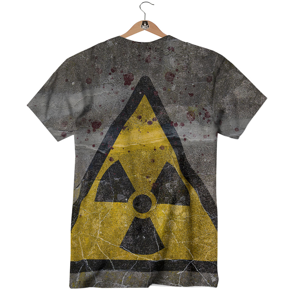 Warning Nuclear Symbol Print T-Shirt-grizzshop