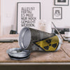 Warning Nuclear Symbol Print Tumbler-grizzshop