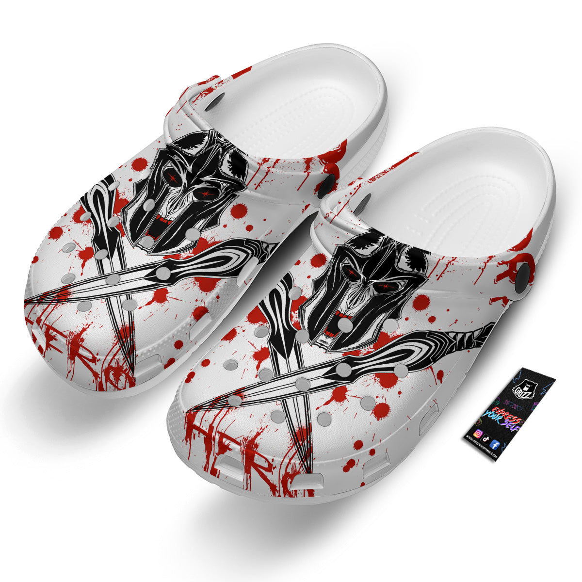 Warrior Bloody Spartan Print Clog-grizzshop