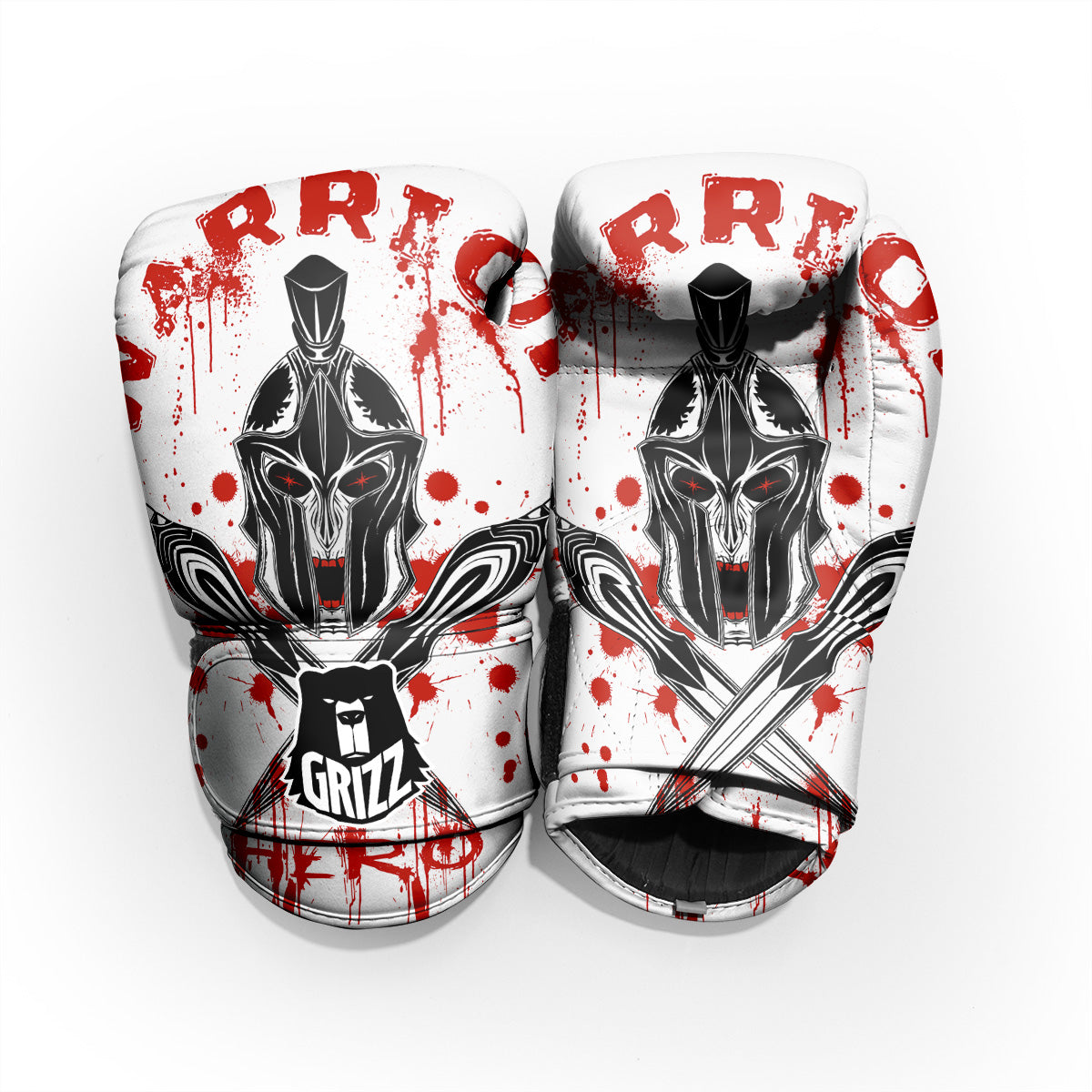 Warrior Bloody Spartan Print Pro Boxing Glove
