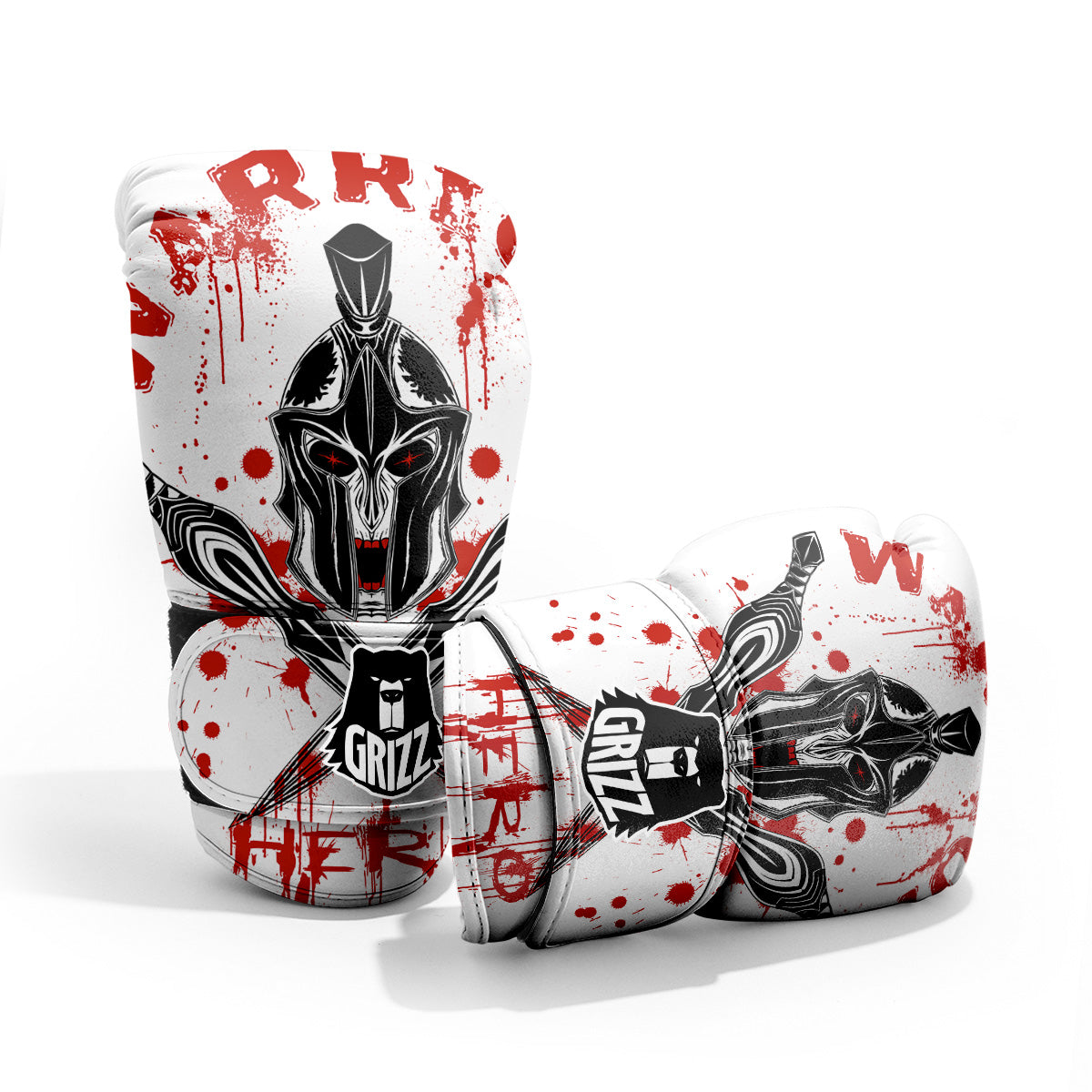 Warrior Bloody Spartan Print Pro Boxing Glove