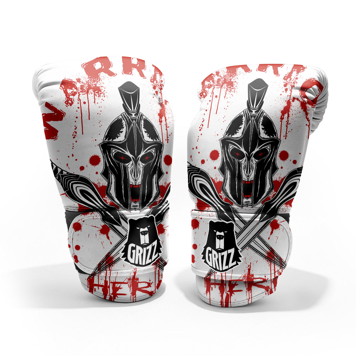 Warrior Bloody Spartan Print Pro Boxing Glove