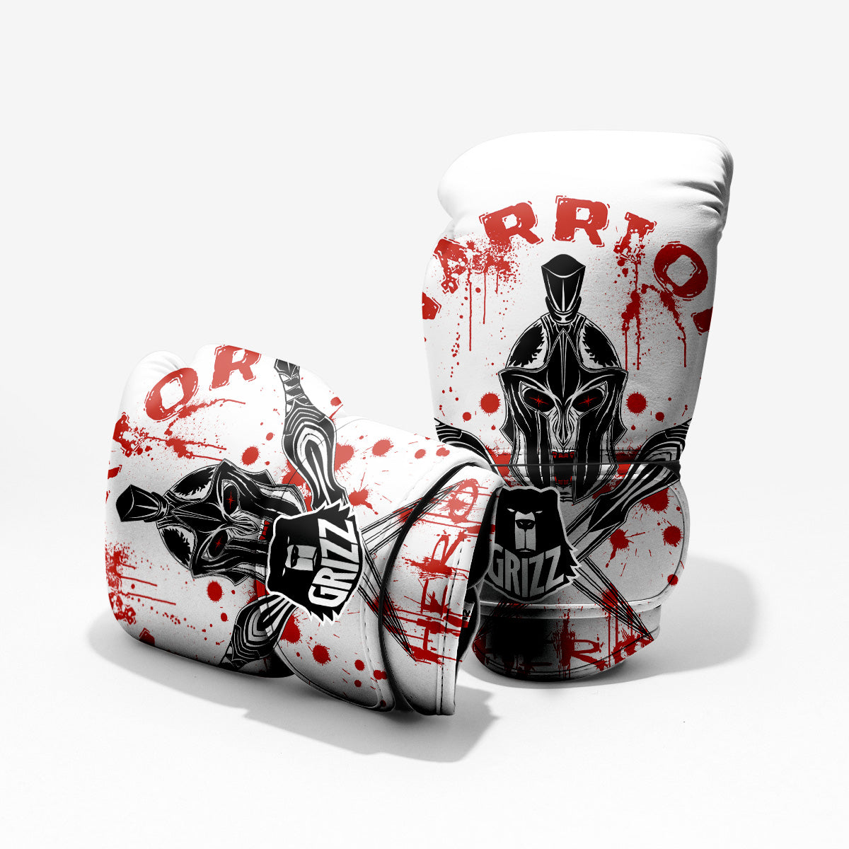 Warrior Bloody Spartan Print Pro Boxing Glove