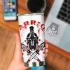 Warrior Bloody Spartan Print Tumbler-grizzshop