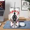 Warrior Bloody Spartan Print Tumbler-grizzshop