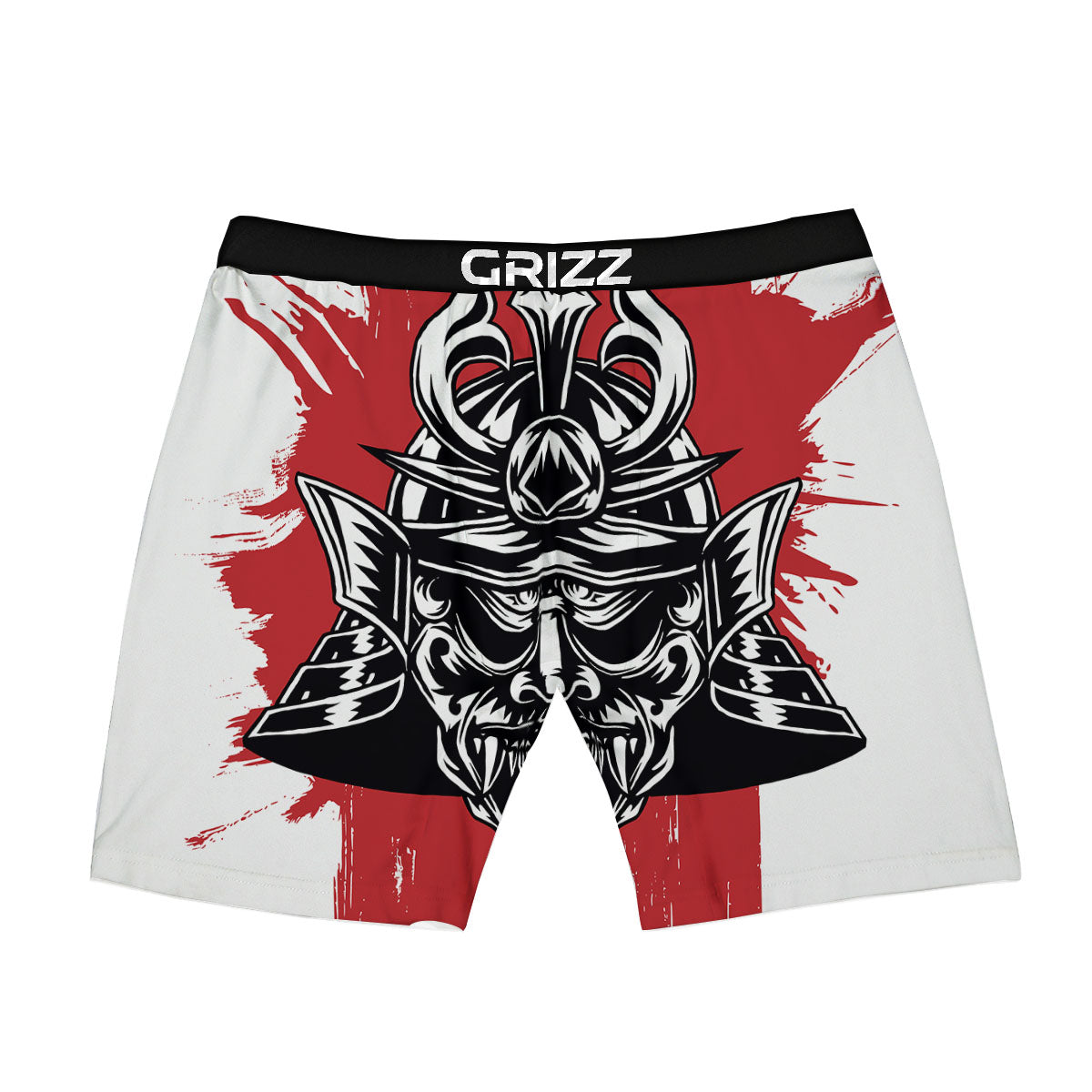 Warrior Japanese Samurai Print Boxer Briefs-grizzshop