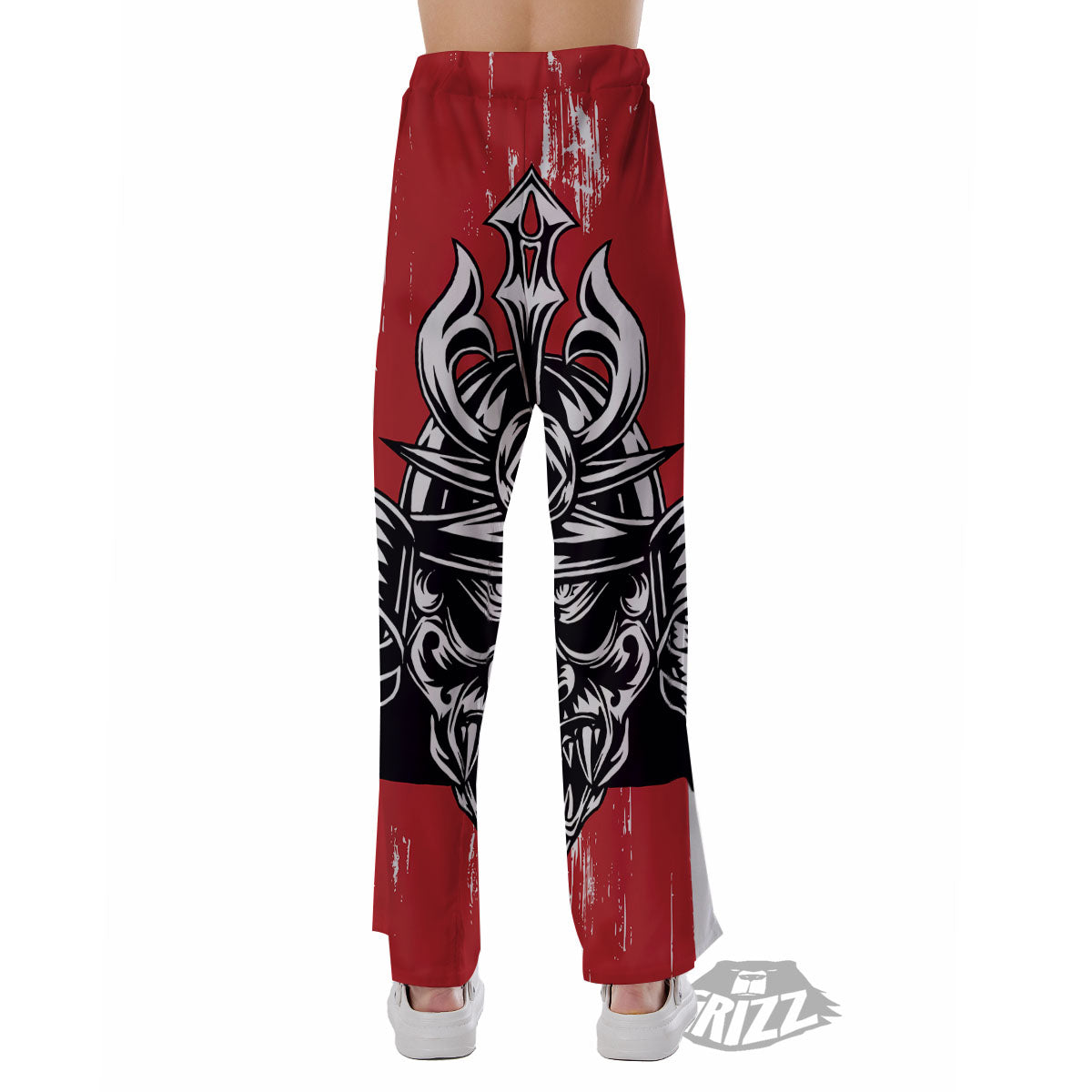 Warrior Japanese Samurai Print Pajama Pants-grizzshop