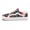 Warrior Japanese Samurai Print Skate Shoes-grizzshop