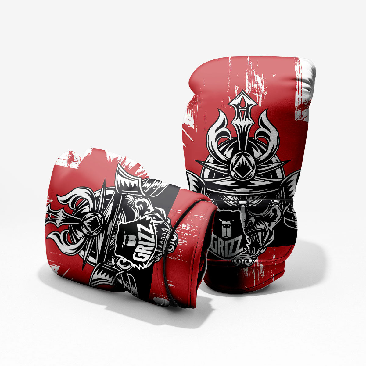 Warrior Japanese Samurai Print Pro Boxing Glove