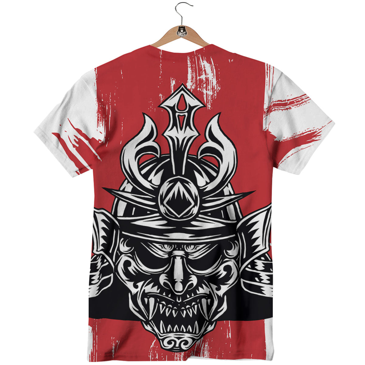 Warrior Japanese Samurai Print T-Shirt-grizzshop
