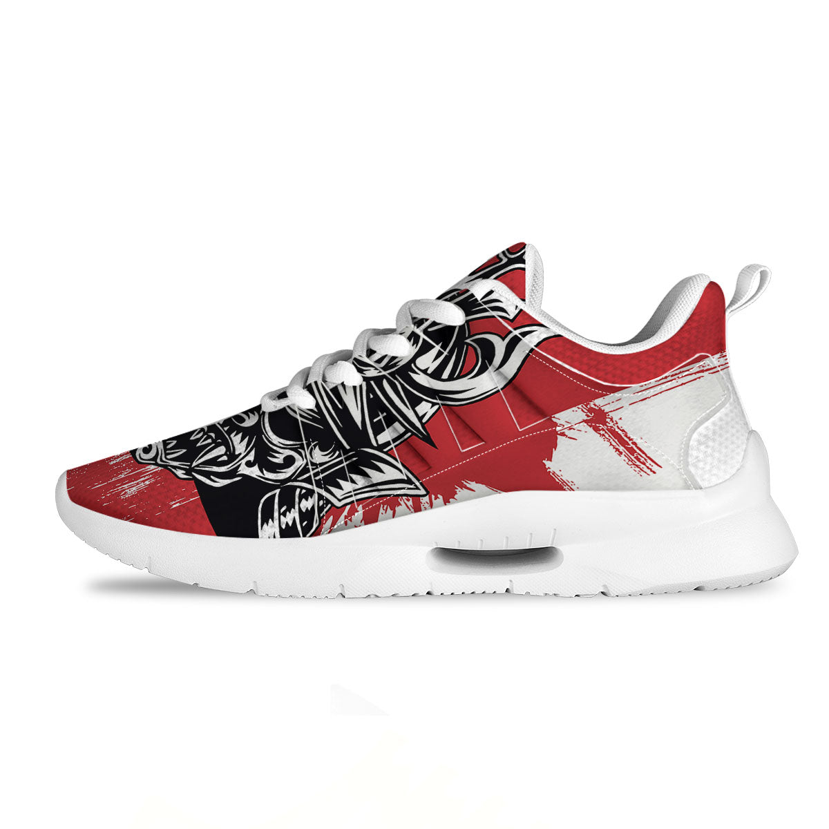 Warrior Japanese Samurai Print Tennis Shoes-grizzshop