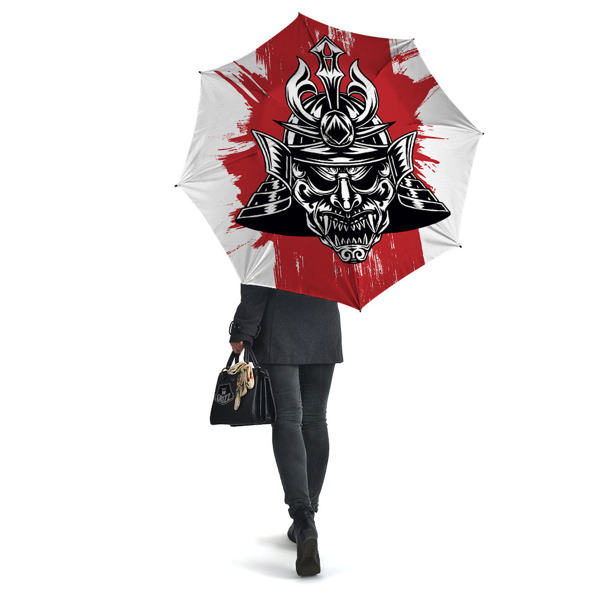 Warrior Japanese Samurai Print Umbrella-grizzshop